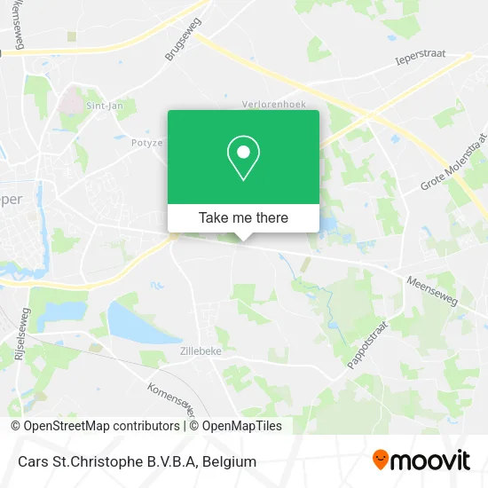 Cars St.Christophe B.V.B.A map