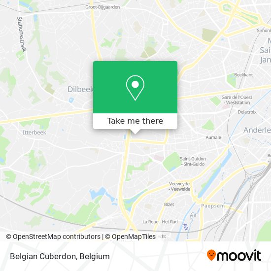 Belgian Cuberdon map