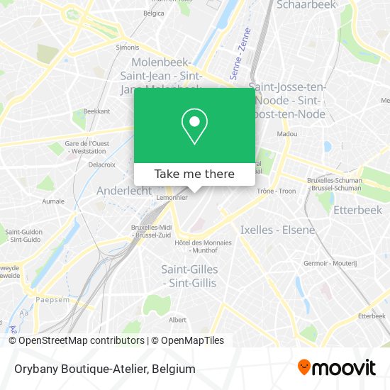 Orybany Boutique-Atelier map