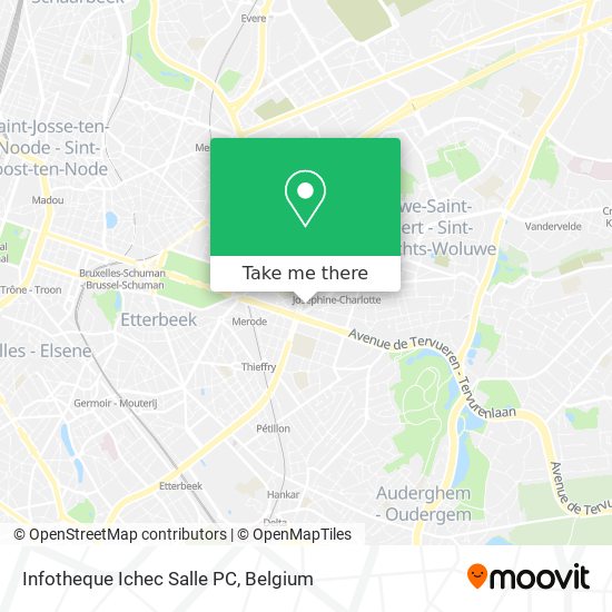 Infotheque Ichec Salle PC map