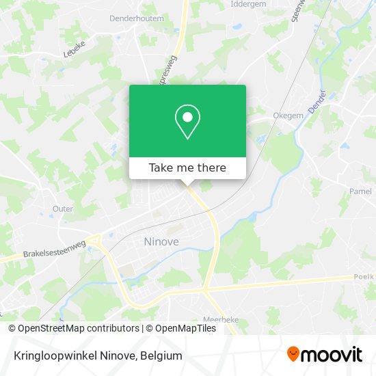Kringloopwinkel Ninove map