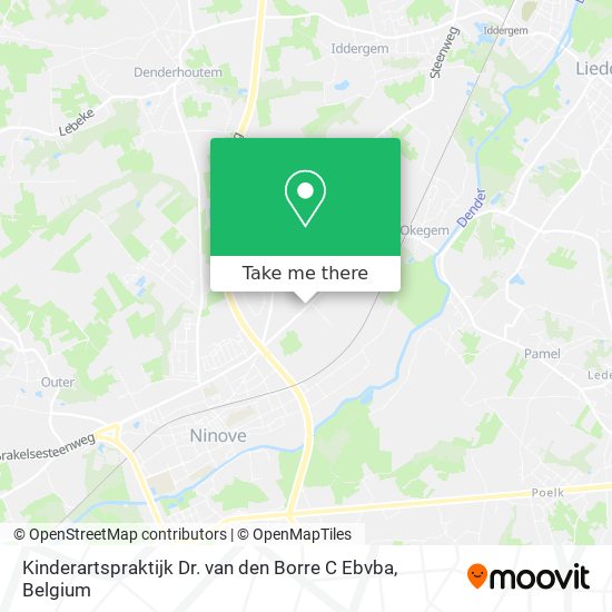 Kinderartspraktijk Dr. van den Borre C Ebvba plan