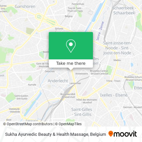 Sukha Ayurvedic Beauty & Health Massage map