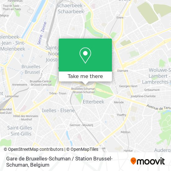 Gare de Bruxelles-Schuman / Station Brussel-Schuman map