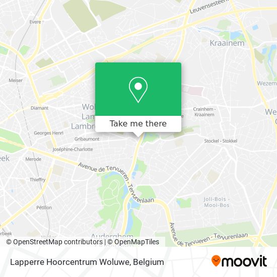 Lapperre Hoorcentrum Woluwe map