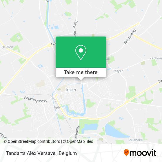 Tandarts Alex Versavel map