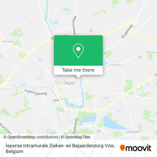 Ieperse Intramurale Zieken- en Bejaardenzorg Vzw map