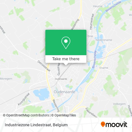 Industriezone Lindestraat map