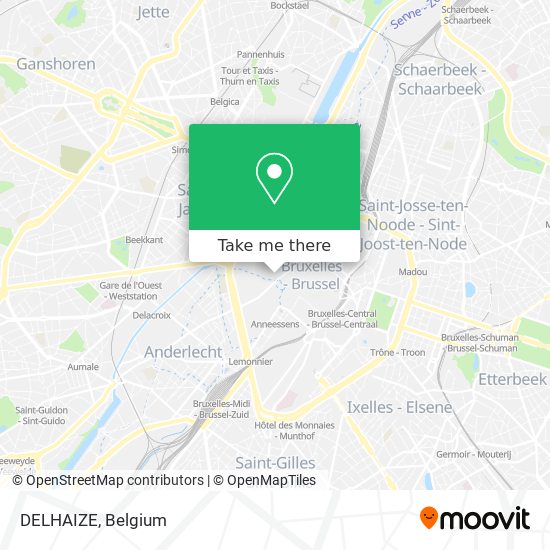 DELHAIZE map