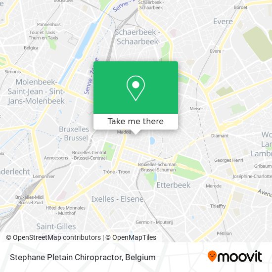 Stephane Pletain Chiropractor map