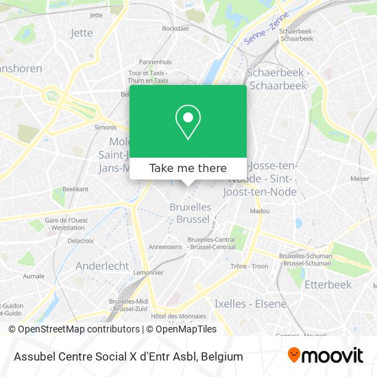 Assubel Centre Social X d'Entr Asbl map