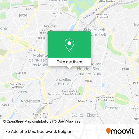 75 Adolphe Max Boulevard map