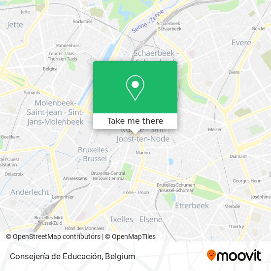 Consejería de Educación map