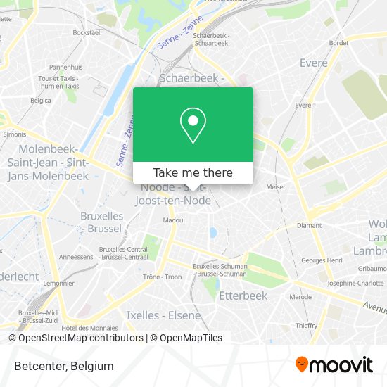 Betcenter map