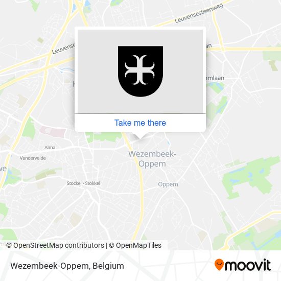 Wezembeek-Oppem map