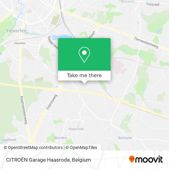 CITROËN Garage Haasrode map