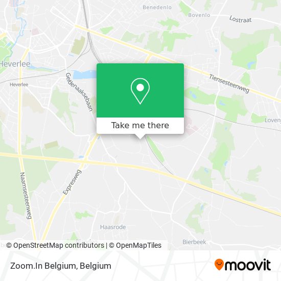 Zoom.In Belgium map