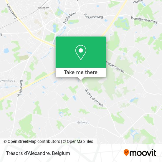 Trésors d'Alexandre map