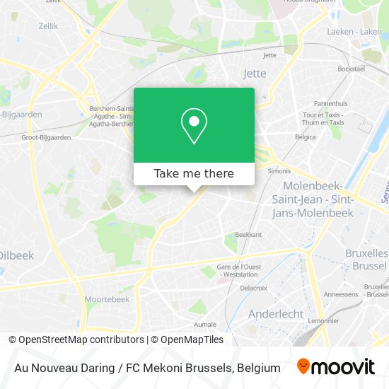 Au Nouveau Daring / FC Mekoni Brussels map