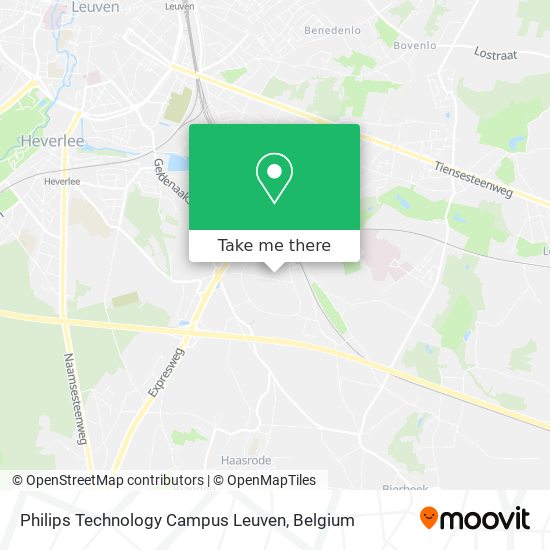 Philips Technology Campus Leuven map