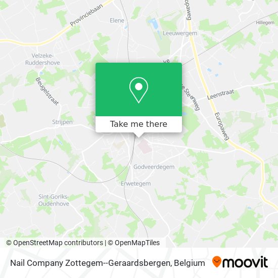 Nail Company Zottegem--Geraardsbergen map