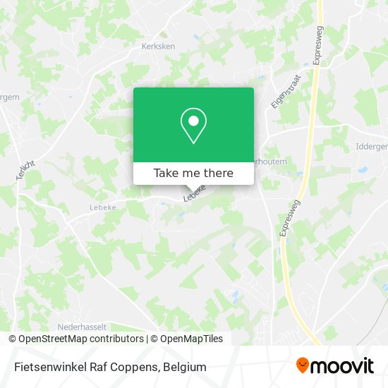 Fietsenwinkel Raf Coppens map