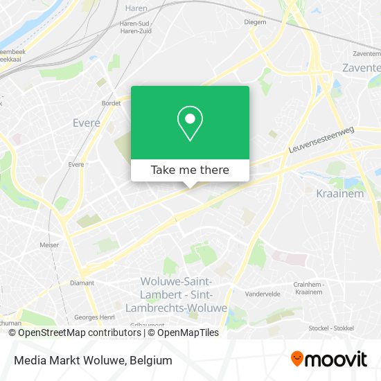 Media Markt Woluwe map