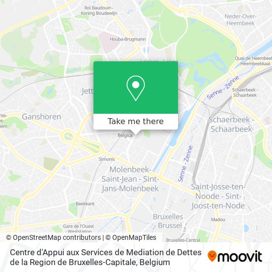Centre d'Appui aux Services de Mediation de Dettes de la Region de Bruxelles-Capitale plan