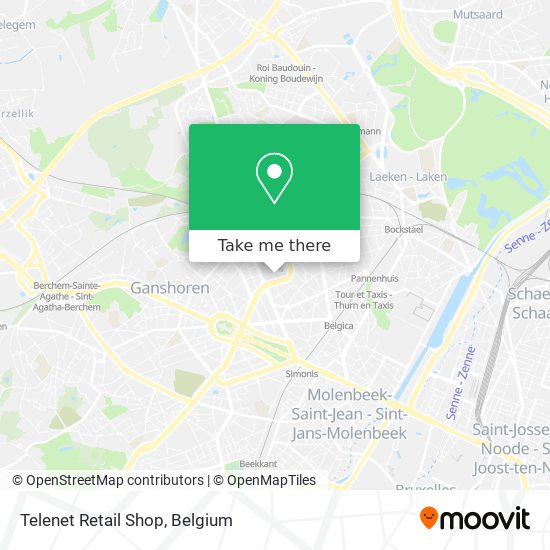 Telenet Retail Shop map