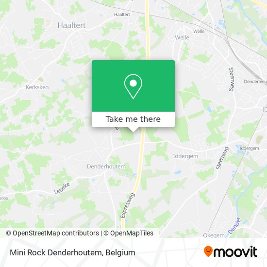 Mini Rock Denderhoutem map