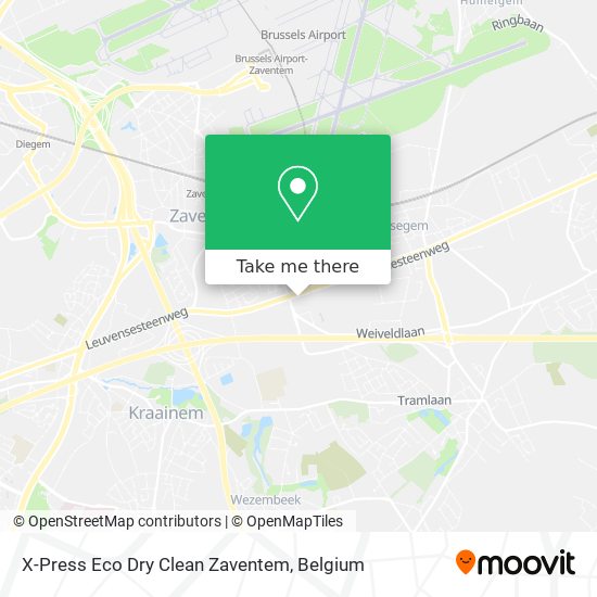 X-Press Eco Dry Clean Zaventem plan