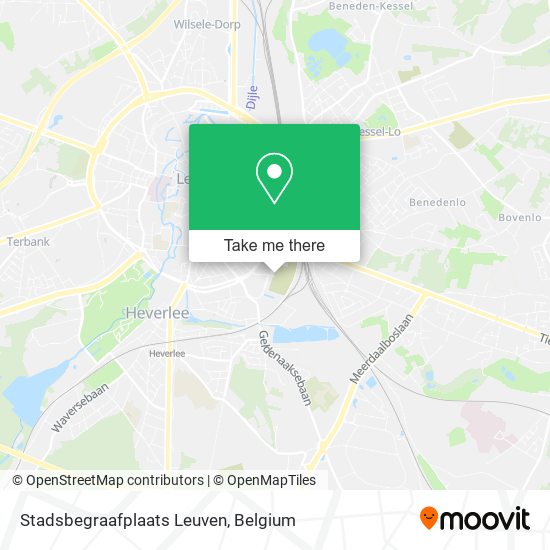 Stadsbegraafplaats Leuven map