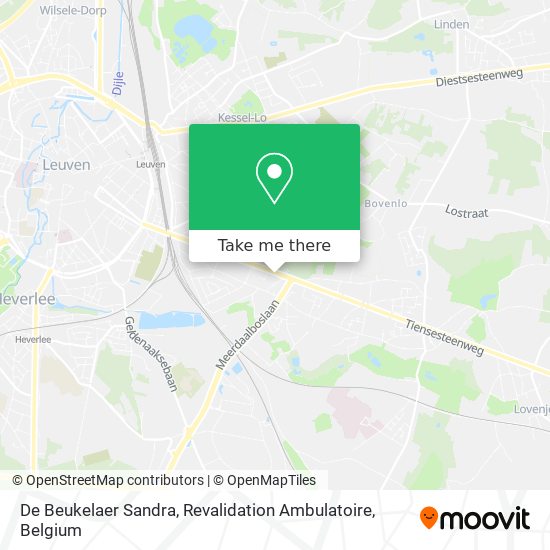 De Beukelaer Sandra, Revalidation Ambulatoire map