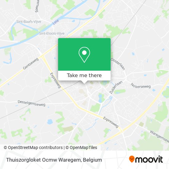 Thuiszorgloket Ocmw Waregem map