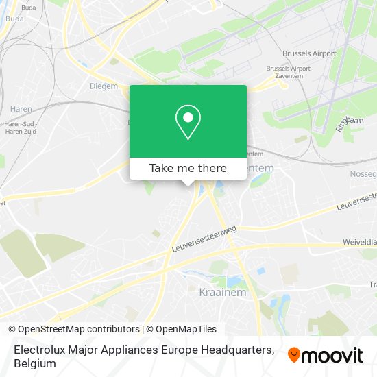 Electrolux Major Appliances Europe Headquarters map