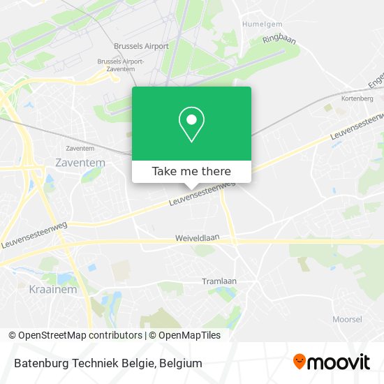 Batenburg Techniek Belgie map