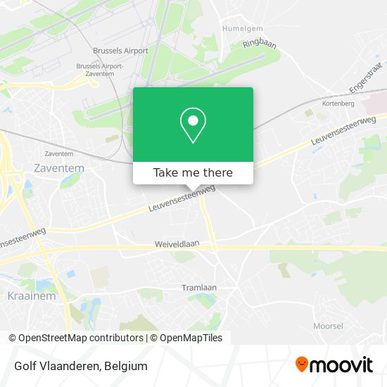 Golf Vlaanderen map