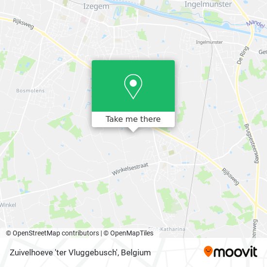 Zuivelhoeve 'ter Vluggebusch' map