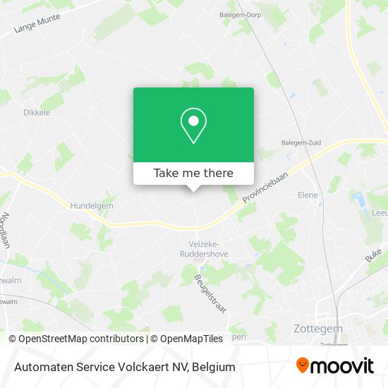Automaten Service Volckaert NV map