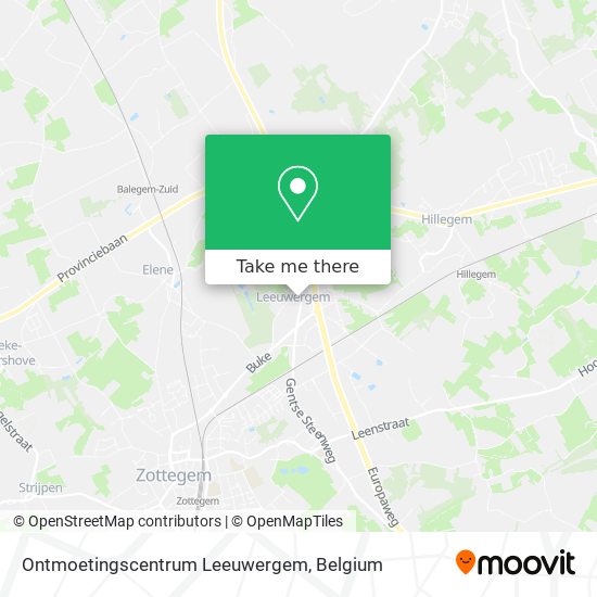 Ontmoetingscentrum Leeuwergem map