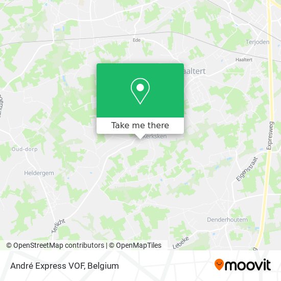 André Express VOF map