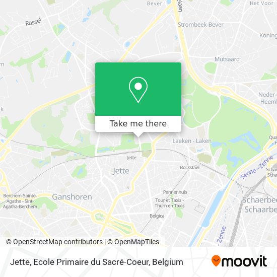 Jette, Ecole Primaire du Sacré-Coeur map