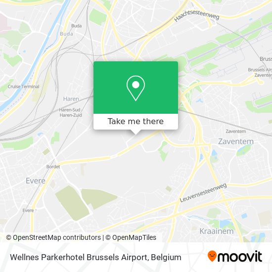Wellnes Parkerhotel Brussels Airport map