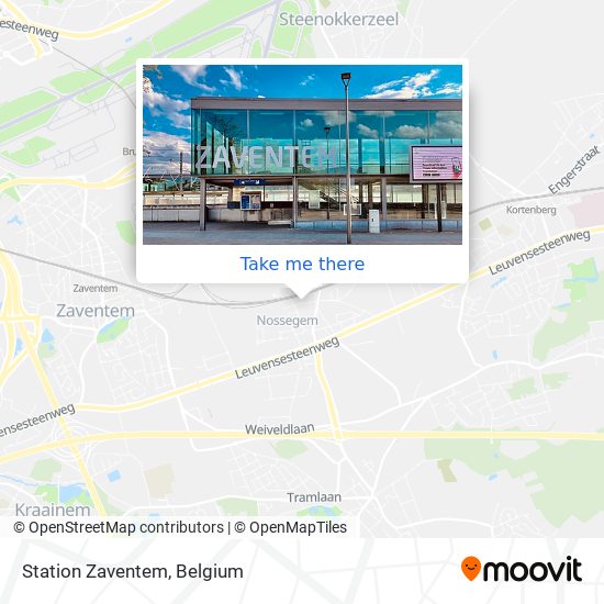 Station Zaventem map