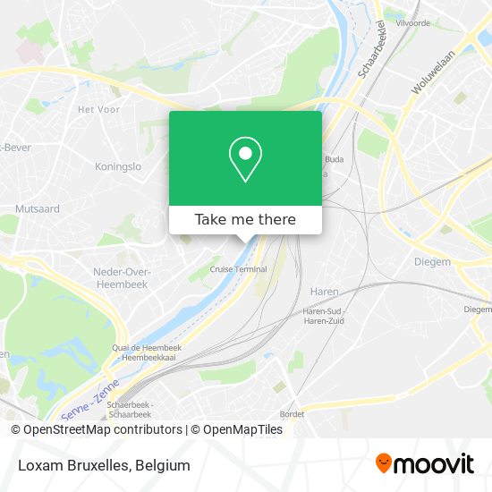 Loxam Bruxelles map