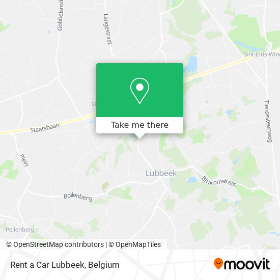 Rent a Car Lubbeek map