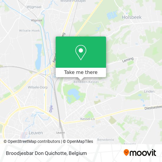 Broodjesbar Don Quichotte map