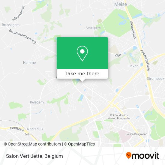 Salon Vert Jette map