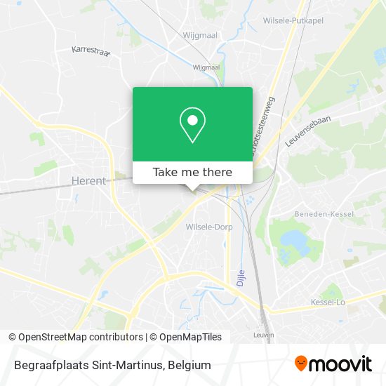Begraafplaats Sint-Martinus map