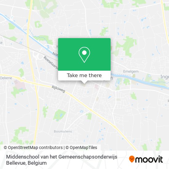 Middenschool van het Gemeenschapsonderwijs Bellevue plan